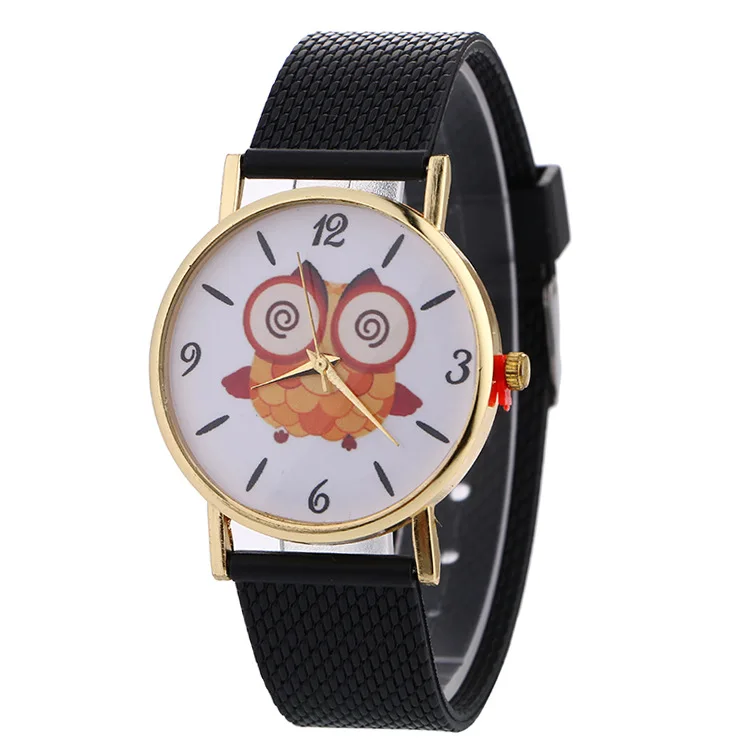 

Women Wrist Watch Roman Numerals Quartz Hours Bird Printed Sweet Ladies Watch Reloj Mujer Clock Gift