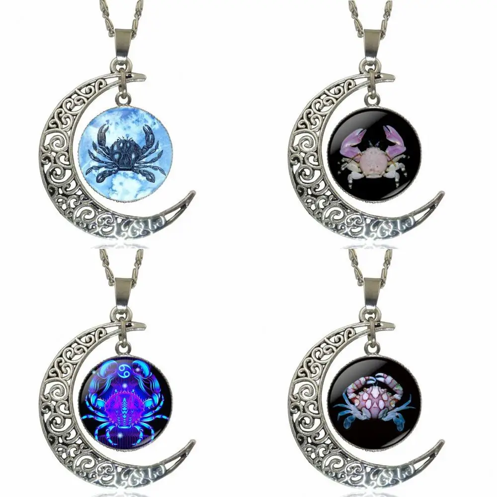 Ocean Crab For Girls Handmade Gift Fashion Necklace Moon Shape Choker Jewelry Multi Designs | Украшения и аксессуары