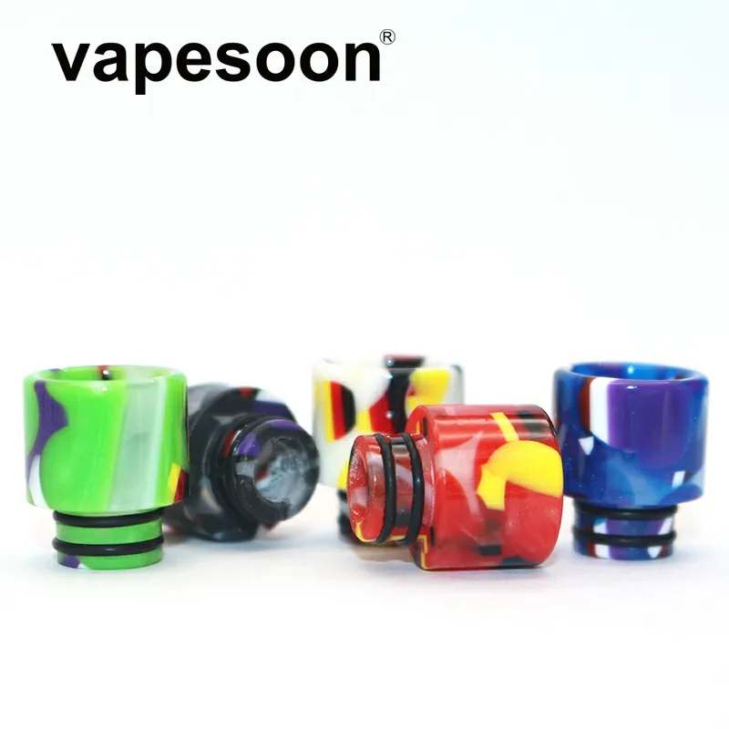 Vapesoon Coloful 510 флага капельного наконечника эпоксидной смолы мундштук для