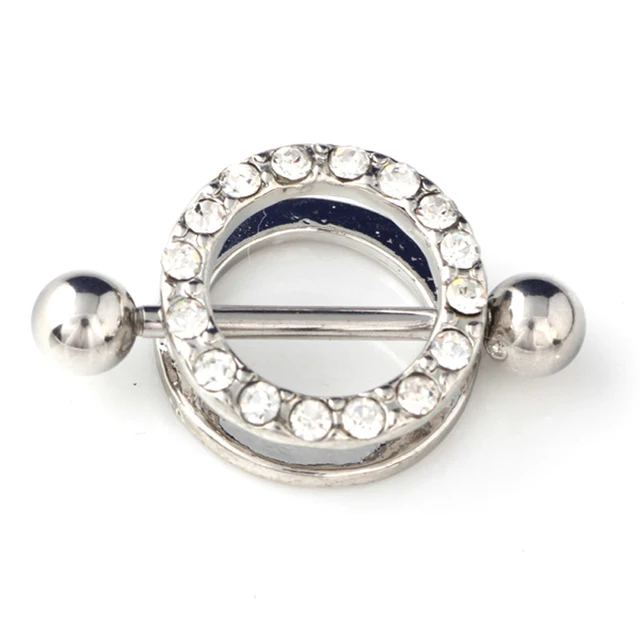 Buy 12PCS Stainless Steel Nipple Shield Rings 14g