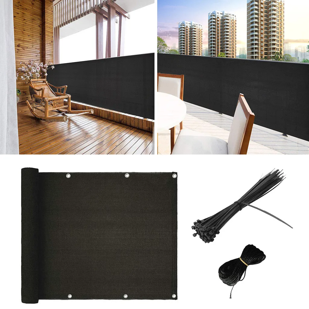 

Flat Wire Fence Privacy Net Sewing Buckle Sunshade Wind Fence Protection Net #19/7