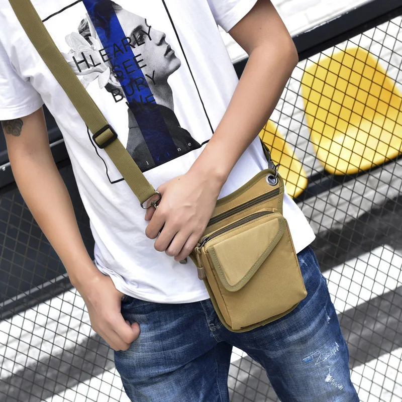 

Cycling nylon waist bag outdoor tactical multi-function single shoulder slope bag, male bag purse TB06 leisure sports