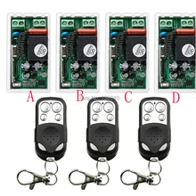 AC 220 V беспроводной пульт дистанционного управления 4 приемник 3 передатчик обучающий код мгновенный фиксированный отрегулированный 10А передатчик