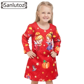 

Sanlutoz Princess Girls Clothes Winter 2016 Kids Girl Dress Children Clothing Long Sleeve Christmas Party Toddler Costume Fairy