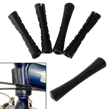 2/4 шт. велосипедные рукава резиновый протектор для кабеля для линии трубы смена тормоза 2 цвета сверхлегкий MTB рамка защитный кабель направляющие