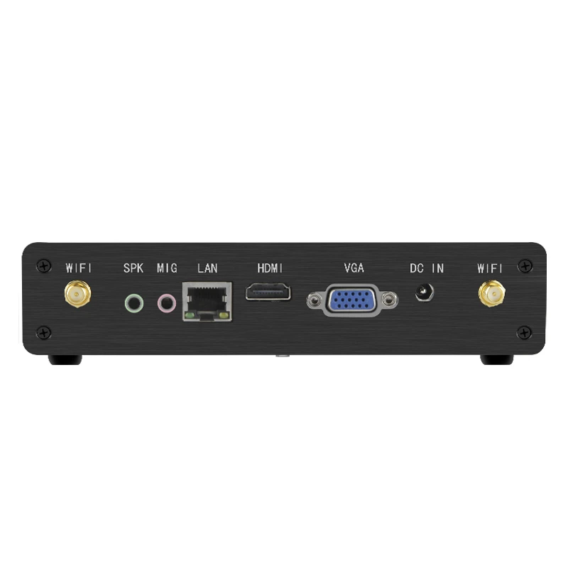 2019 безвентиляторный I3 7100U windows10 офисный Мини ПК коробка 6 * USB HD VGA дисплей 24 часа