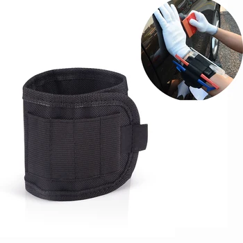 

EHDIS Magnetic Window Tint Squeegee Knife Holder Bag Vinyl Car Wrap Kit Tools Bag Wristband Magnet Waist Belt Bag Wrapping Tools