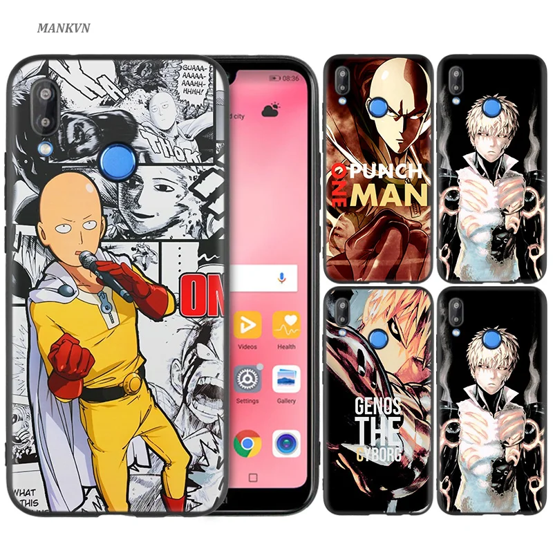 

Silicone Case Cover for Huawei P20 P10 P9 P8 Lite Pro 2017 P Smart+ 2019 Nova 3i 3E Phone Cases ONE PUNCH MAN Anime