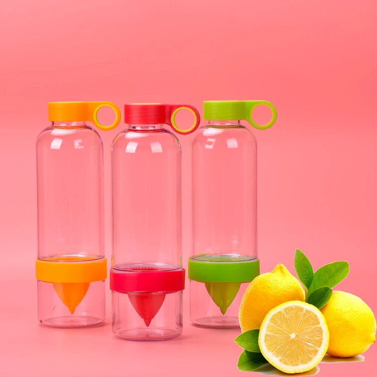 750ml Shaker Bottle Plastic Water Bottle Fruit infusion Drinking Bottles Sports Bottle Juice lemon Portable Camping Tour Kettle