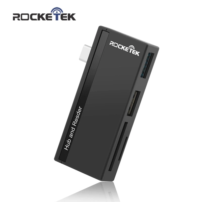 Rocketek type-c usb 3,0 портовый концентратор otg type c устройство для чтения карт памяти Адаптер для SD/TF micro SD macbook/mac pro/mac air pc компьютер