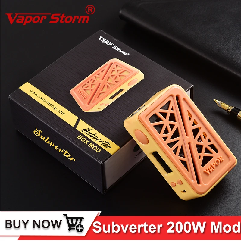 Пара шторм subverter 200 Вт поле mod VAPE электронная сигарета моды TC TCR СКР 0.96 дюймов Экран Пластик крышка подходит 18650 Батарея