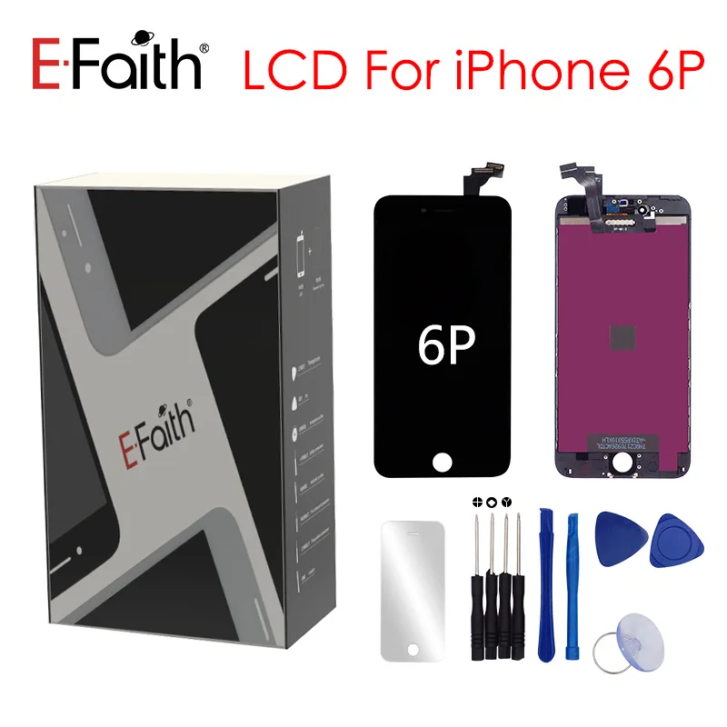 

1Pieces E-Faith Grade AAA Factory LCD Display Replacement Touch Digitizer 5.5 inch For iPhone 6 Plus LCD