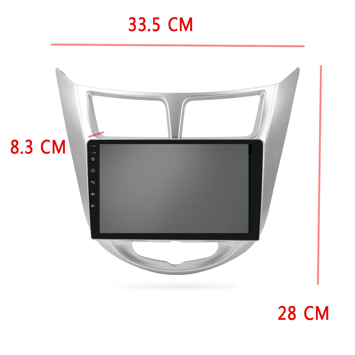 Best 1G+16G for Android 8.1 Car Radio Multimedia Stereo Audio Player Navi GPS 2 Din For Hyundai  Verna Solaris Accent Blue Hatchback 5