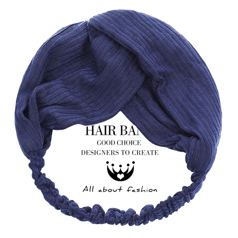 Haimeikang, осенняя Цветочная повязка на голову, женские аксессуары для волос, тюрбан, бант для волос, шарф для волос, банан, головная повязка, для морского отдыха, головной убор - Цвет: 18