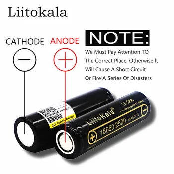 

5 unids 100% original lii-25a liitokala 3.7 v 2500 mah baterias recargables para samsung 18650 bateria DE descarga 30a/e-cigarri