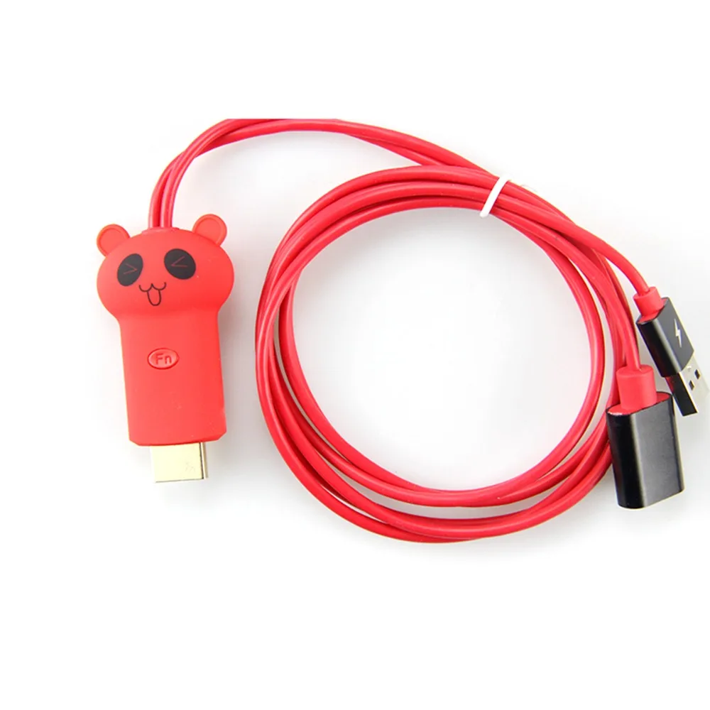 SOONHUA 1080 P HDTV Цифровой AV адаптер, hdmi-кабель Mini USB Мужской и Женский 4 K HD Video Converter для Android IOS Телефон MacBook