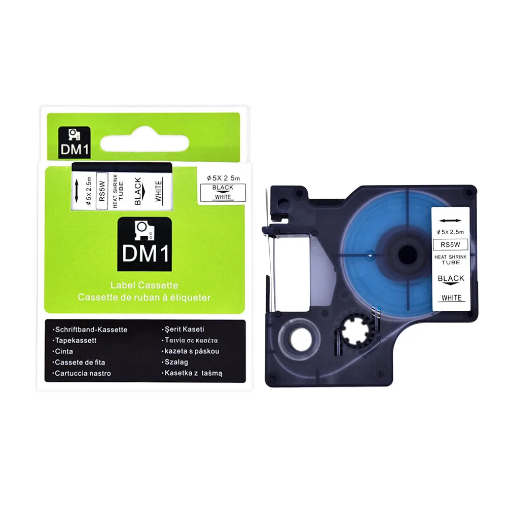 

1PCS PUTY RS5W Black on White 9mm*2.5M commpatible for Dymo label printers