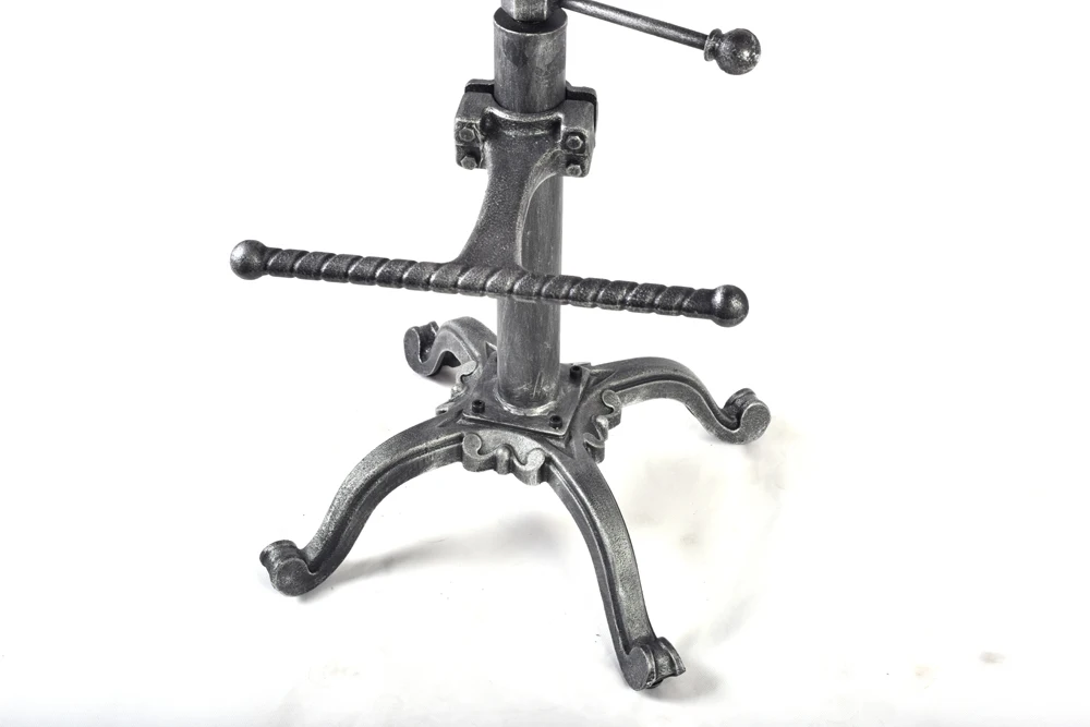 Metal Industrial Furniture Bar Stool Height Adjustable Swivel Pinewood Top Dining Chair Pipe Style Barstool Bar Stools Metal Industrial Furniture Bar Stool Height Adjustable Swivel Pinewood Top Dining Chair Pipe Style Barstool Bar Stools