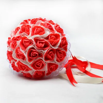 New cheerleading Pom Poms HI-Q bride holding flowers hand flowers wedding decoration bride bouquet