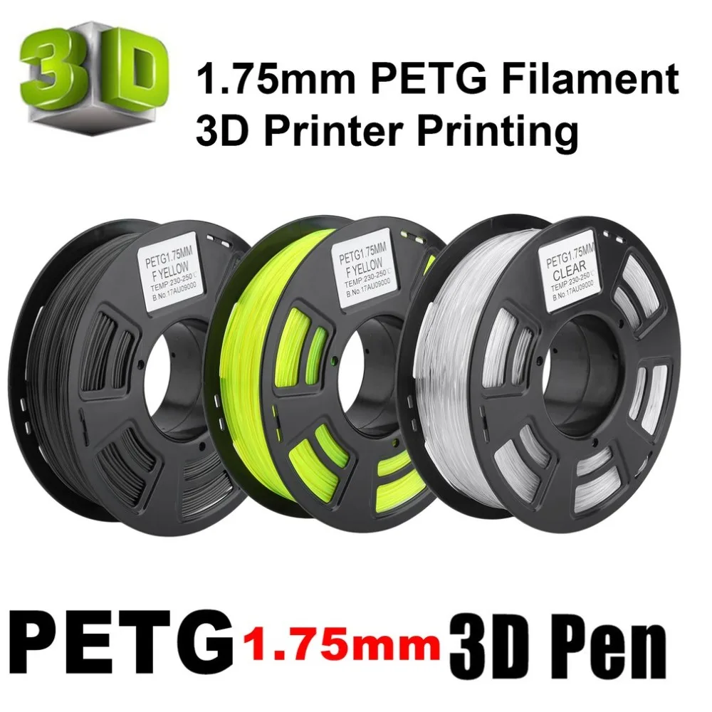 

1.75mm PETG Filament 3D Printer Printing Material Supplies Roll 1KG For 3D Printing Pen Engineer Drawing Art