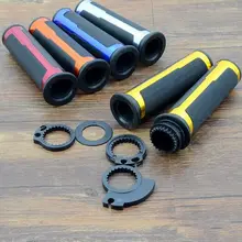 2015 Nuevo 1 Par Universal de La Motocicleta 7/8 ”de Aluminio y Caucho 22mm Apretones de Manillar Motocross Apretones de Manillar 5 Color Opcional