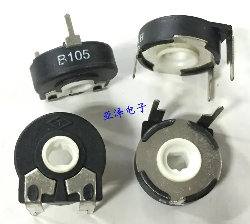 

2pcs T brand Spain potentiometer PT15-B1M adjustable potentiometer horizontal elliptical hole rotation adjustable resistor B