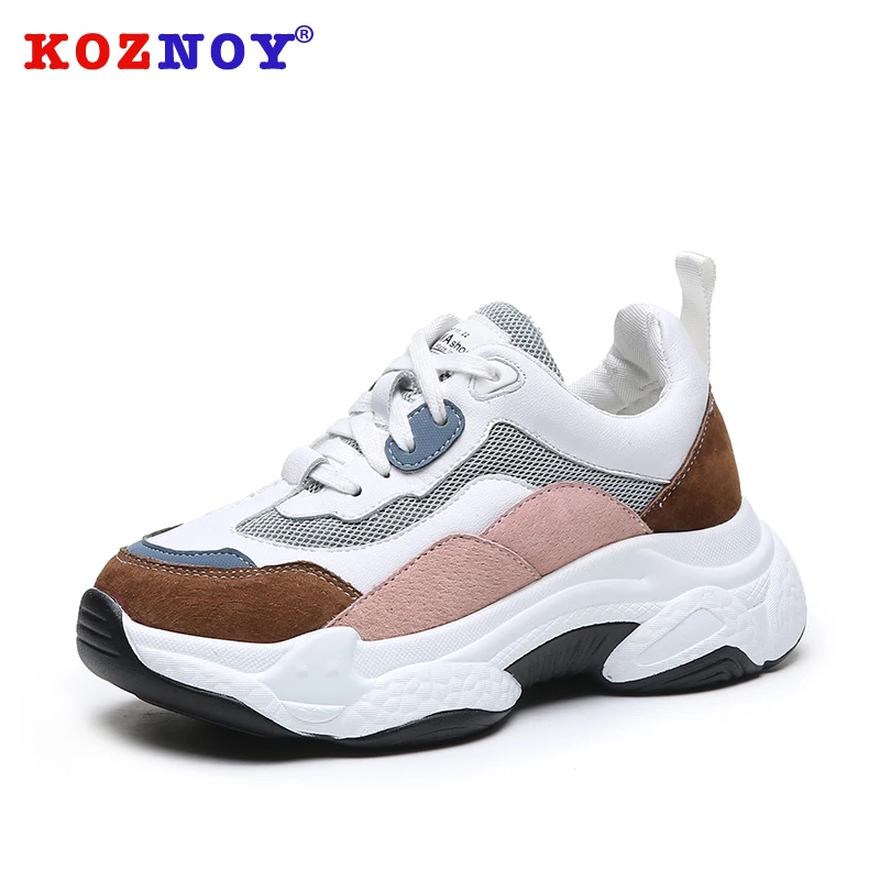 Koznoy/женские кроссовки Сезон весна Обувь на толстой подошве Прямая поставка