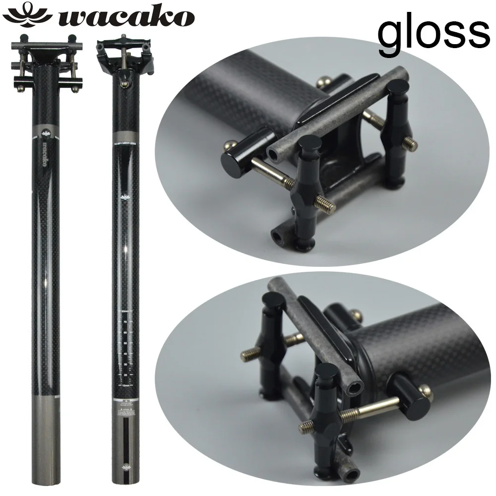 

wacako Super light Full Carbon Seatpost Bicycle Seat Post MTB Road Bike Seatpost 27.2 30.8 31.6*350 400 450mm Bicycle Parts 184g