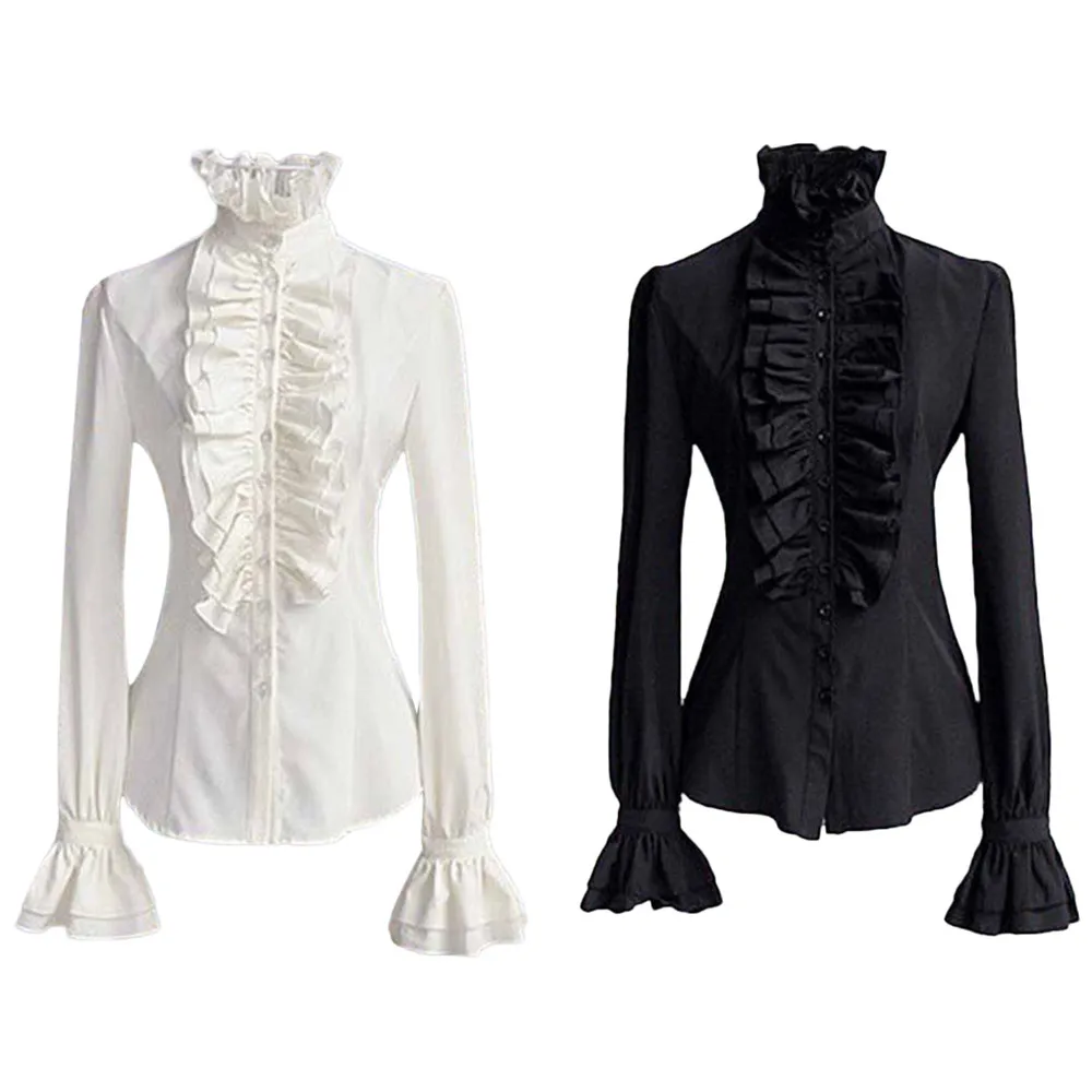 shirt Womens Tops and Blouses Lace Tie Ruffled Collar Blouse Ladies Tops clothes Vintage Gothic Blouse Shirts blusa feminina
shirt Womens Tops and Blouses Lace Tie Ruffled Collar Blouse Ladies Tops clothes Vintage Gothic Blouse Shirts blusa feminina