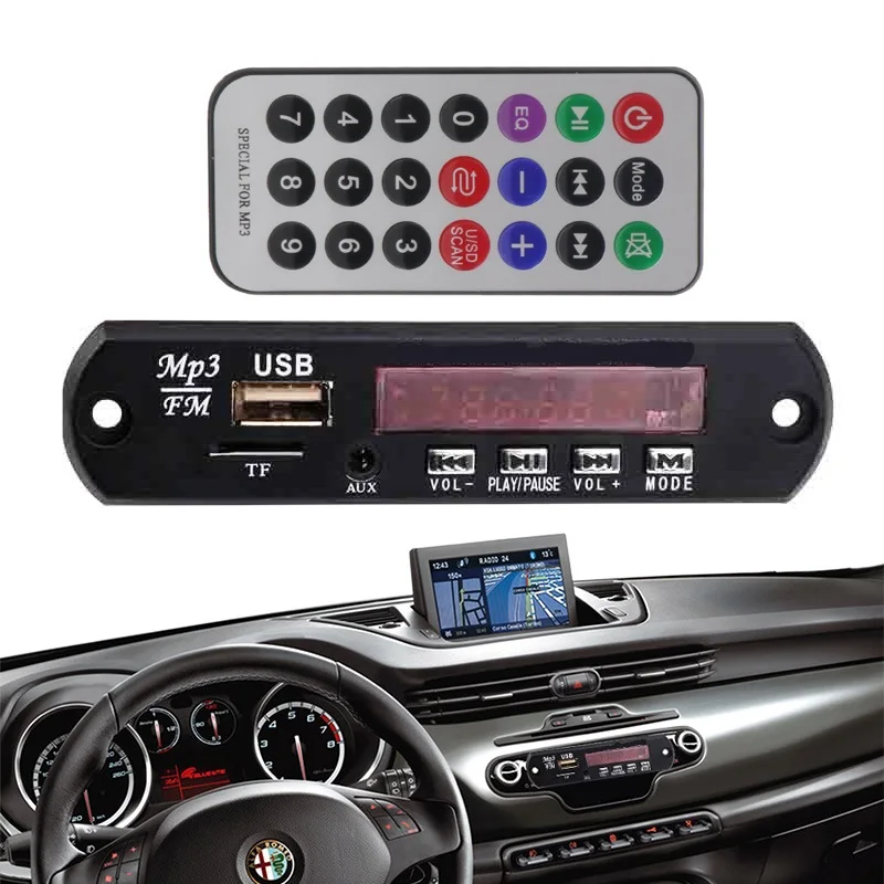

Bluetooth v3.0 + EDR Audio Module MP3 WMA Player MP3 decoder with Board Module w/ TF Card Slot / USB / FM / Remote Display