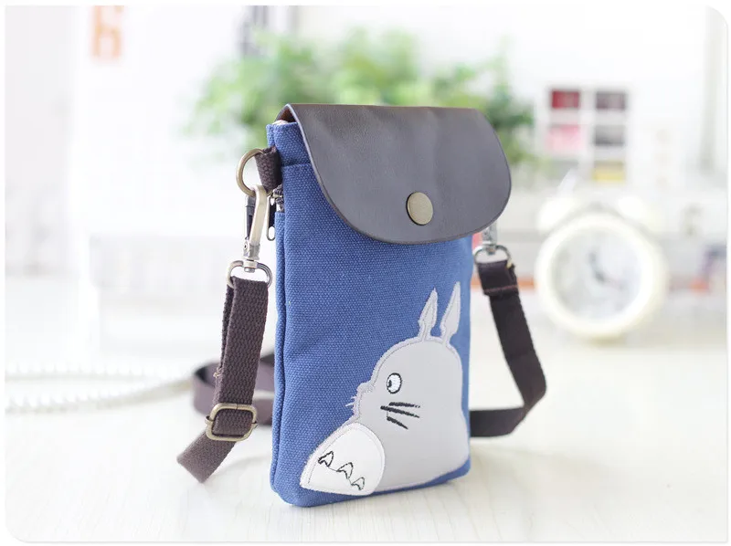 animados coelho totoro moeda mudança bolsa pequena