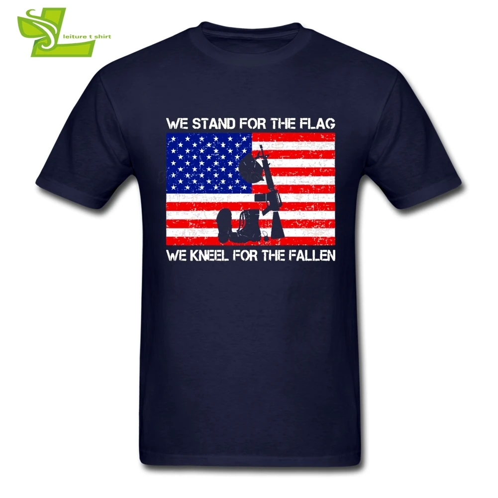 I don't Kneel Stand For The National Anthem Flag футболка для парней Новое поступление футболки