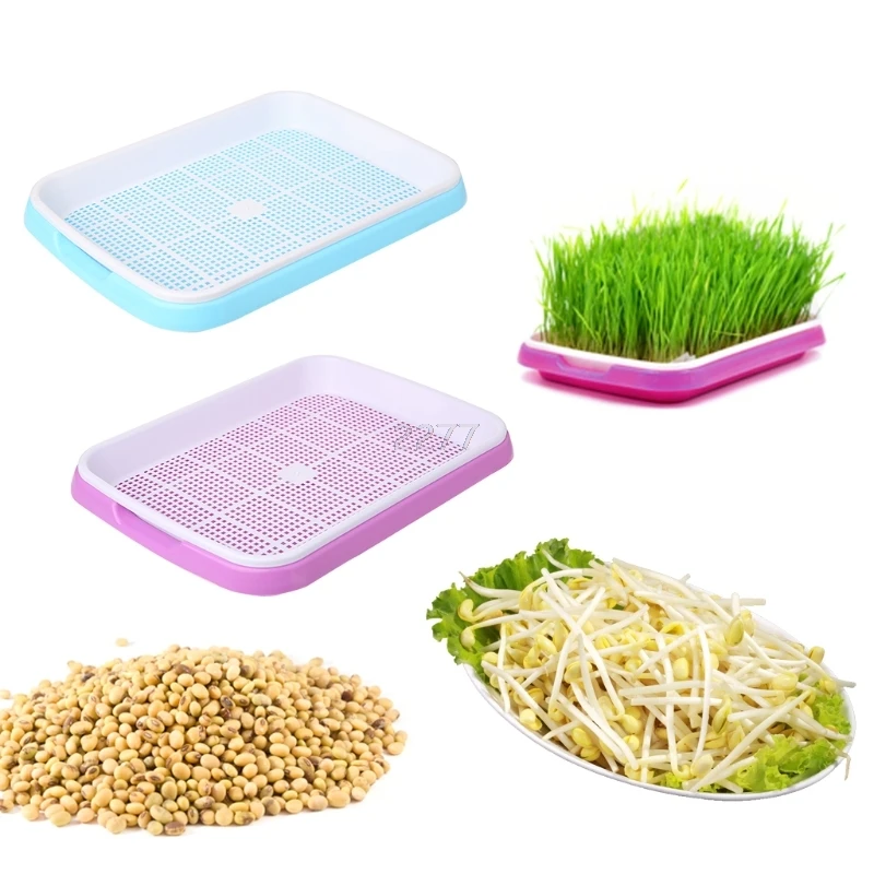 1PC Hydroponics Seedling Tray Sprout Plate Hydroponics System Nursery Pots Tray MAY18 dropshipping