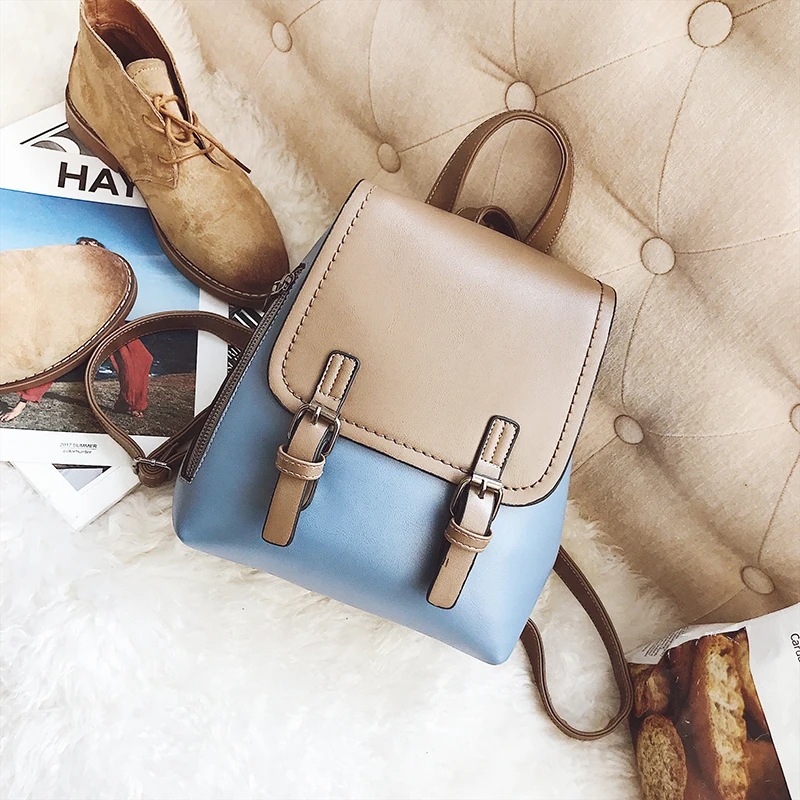 2018 Hot Fashion Women Backpack PU Leather Bag for Teenager Girls Women Backpack School Bags Top-handle Ladies Backpack Mochilas (38)