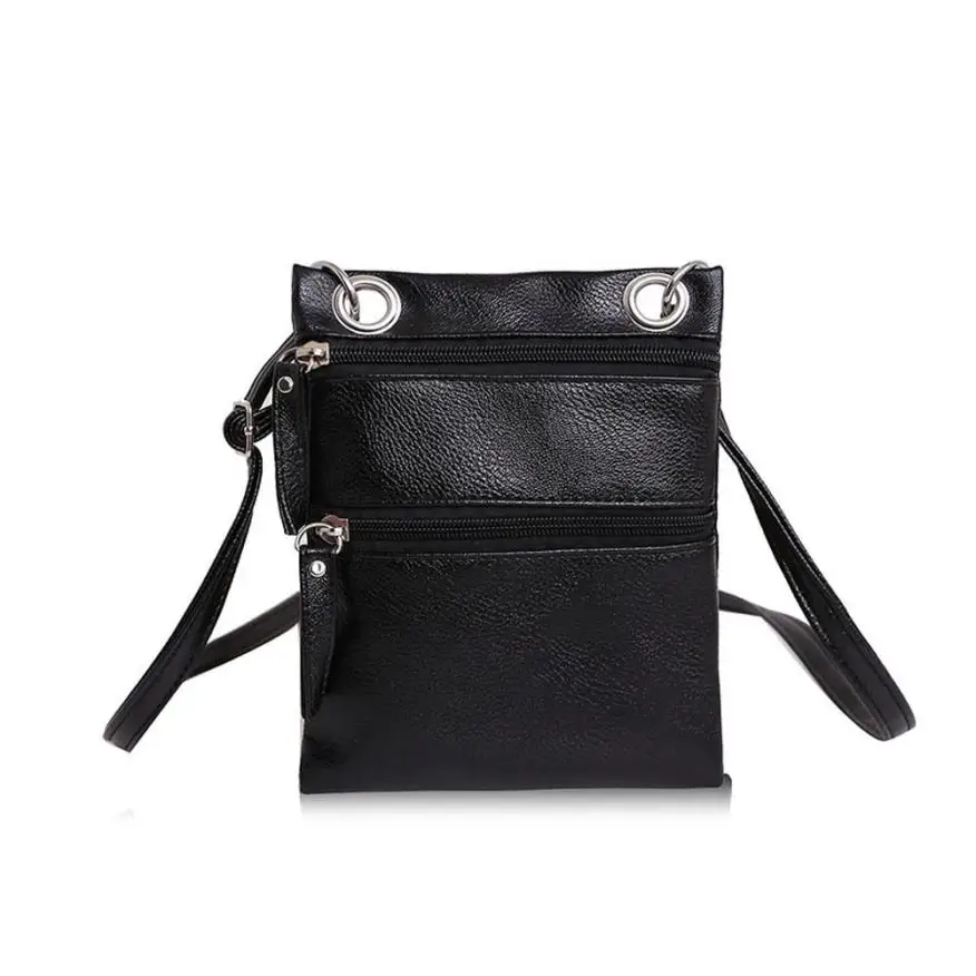 

Purse For Girls Women SolidColor Zero Purse Bag Leather Handbag Shoulder Crossbody Messenger Phone Bag Portefeuille Femme