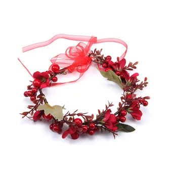 

For Rushed New 2019 Bridal Wreath Tire Simulation Big Berries, Department Head Of Hair Hoop Ring Wedding Accessories Pictures