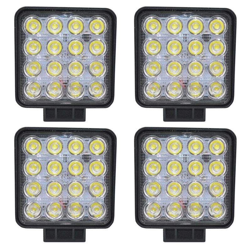 

4pcs 4.2 Inch 48W LED Work Light for Indicators Motorcycle Driving Offroad Boat Car Tractor Truck 4x4 SUV ATV Flood/Spot 12V-24V