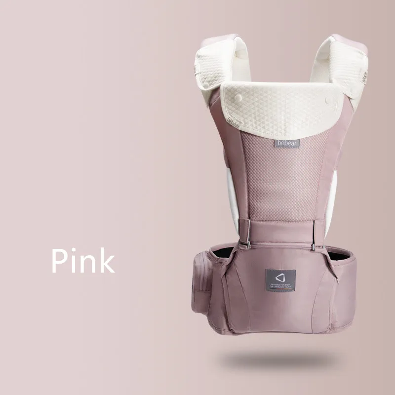 Grey Waist Packs /& Cotton Burp Cloth 2 in 1 Lightweight /& Ergonomic Baby Waist Seat for 0-36 Months Jerrybaby Baby Carrier with Hip Seat