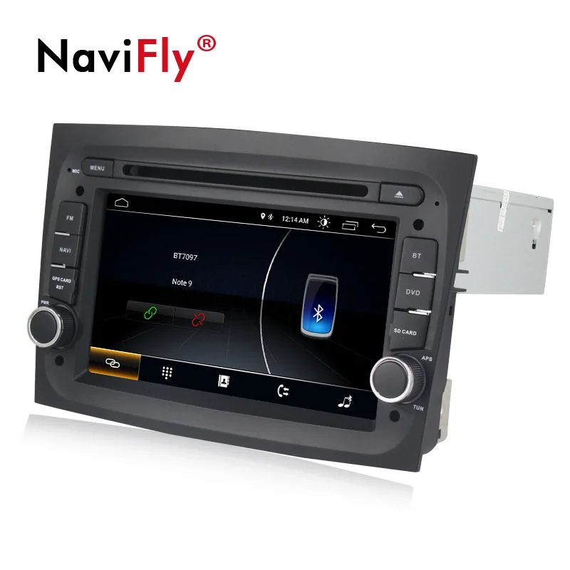Discount Navifly Android 8.1 Car Multimedia DVD Radio Player for Fiat Doblo 2015 2016 with BT Wifi Stereo GPS navigation Canbus 2Din 4