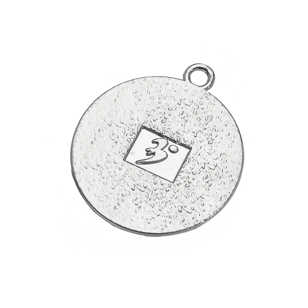 Эмалированный Круглый Шарм с принтом Fishhook|round charm|charm charmcharm round |