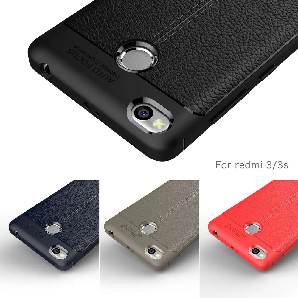 Кремнезема футляр для телефона из гелевой пены Xiaomi Redmi 3 3s крышка Роскошные