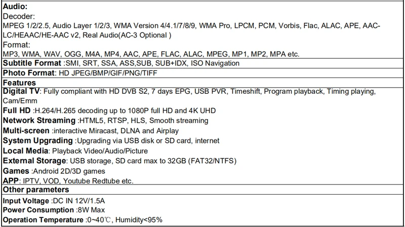 4K четырехъядерный Android ТВ приставка DVB-S2 спутниковый ТВ приёмник поддержка Европы clines Mars tv Full HD 1080P IP ТВ приставка