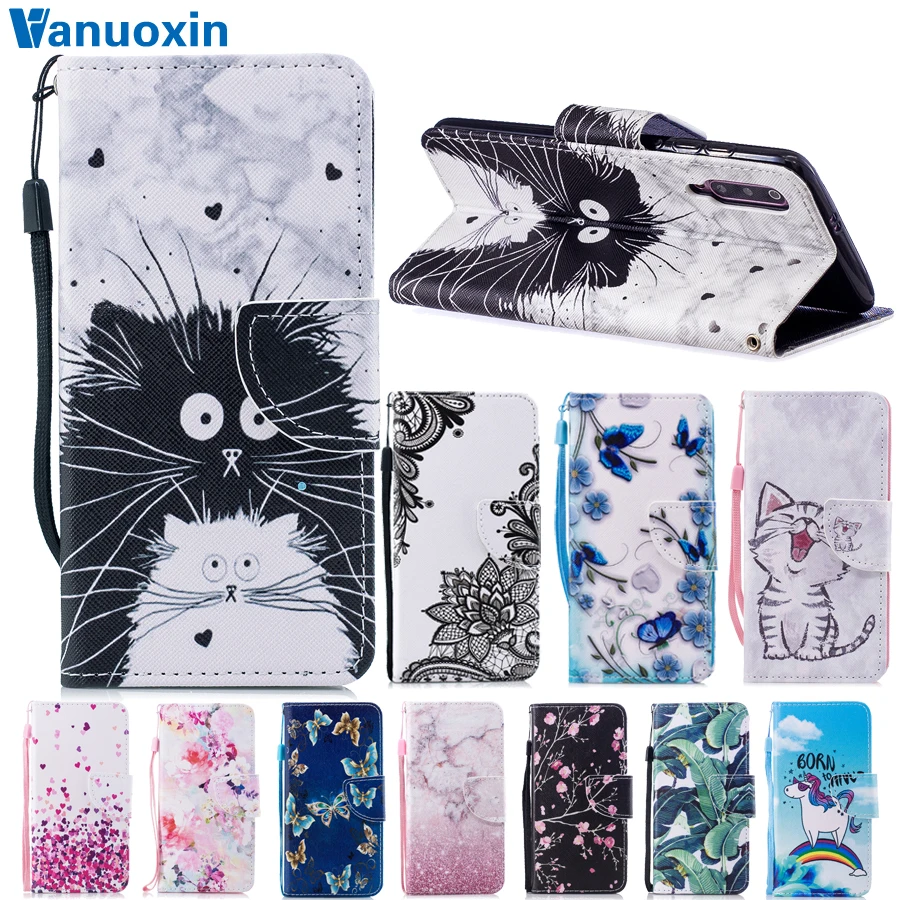 

Xiaomi Mi 9 Leather Case sFor Fundas xiaomi 9 Case For Coque Xiaomi Mi 9 Mi9 Mi8 MI 8 Lite cat Flip Wallet Cover Phone Bags