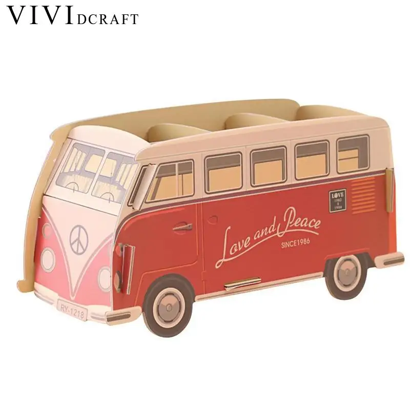 

Multifunctional Cartoon Creative Diy Paper Board Fairy Car House Style Storage Box For School Desk Stationery Organizer Supplies