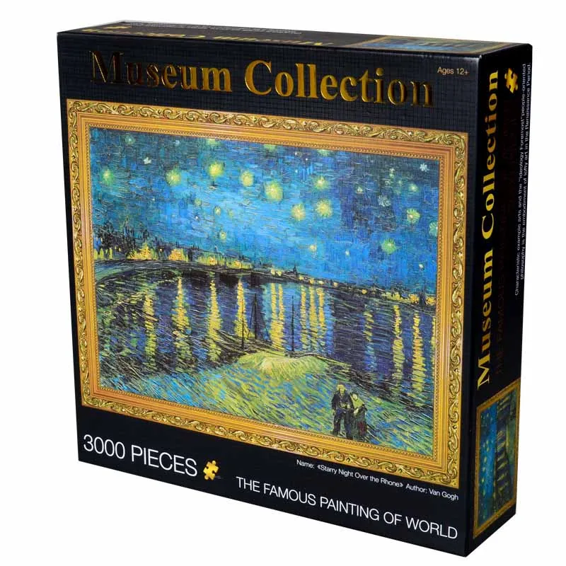 

Grownups 3000 pieces challeng puzzle oil painting Puzzle 3000 piece Home decoration collection toys Gift