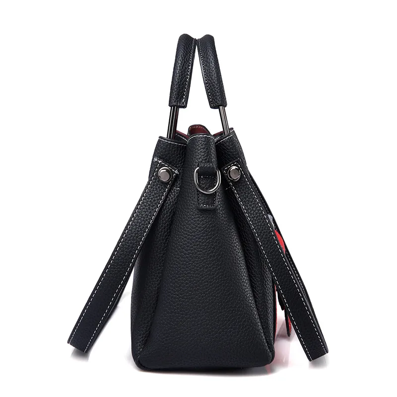 Модная женская сумка-мешок с личи с короткими ручками bolsas большой емкости через плечо 2 шт. набор hasp Женские сумки и сумка на плечо