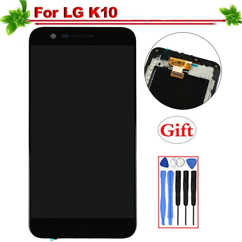

Tested for LG K10 K420N LCD Display Touch Screen Digitizer Assembly for LG K420N K410 K430 K430DS Lcd Display With Frame
