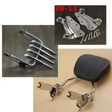 Sissybar Спина Док комплекты оборудования + багажник На крыше Для Harley Touring Street Glide roadking CVO ultra 2009-2013