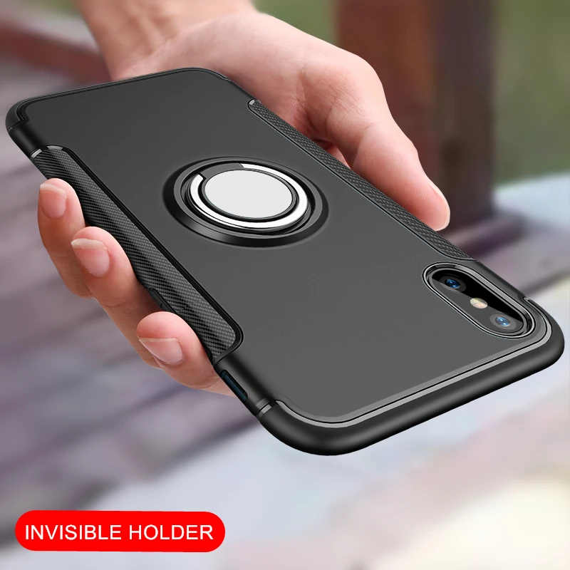 Чехол для iPhone 5 5s SE Броня гибридный защитный чехол 6 S 7 8 Plus X XR XS Max автомобильный