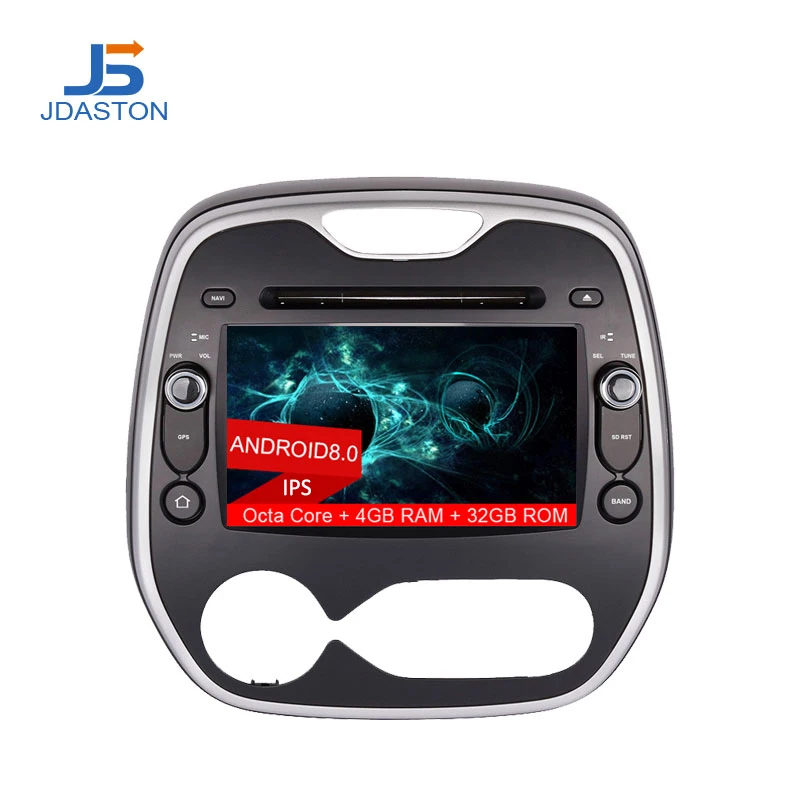 

JDASTON 1 DIN Android 8.0 Car DVD Multimedia Player For Renault Captur Clio Samsung QM3 2011-2015 Octa Cores 4G+32G Radio GPS SD